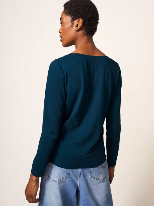 T-Shirt Nelly Ls - Dark Navy - 34 Image 4