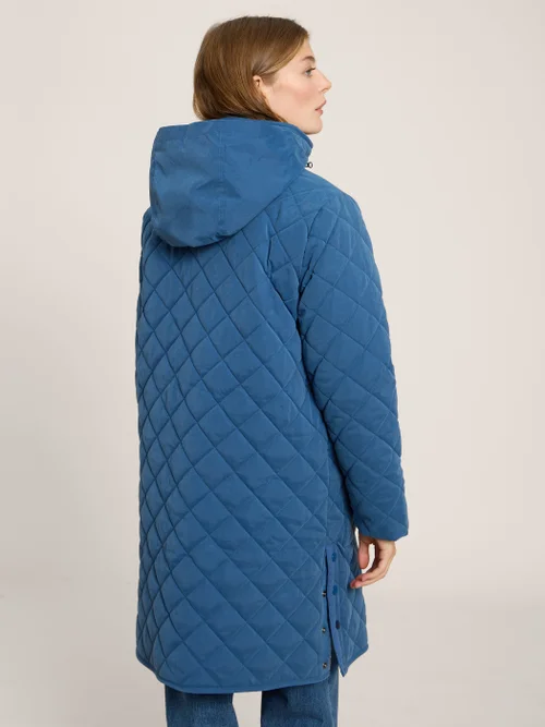 White Stuff Luckie Quilted Coat - Mid Blue - 44 Image 3