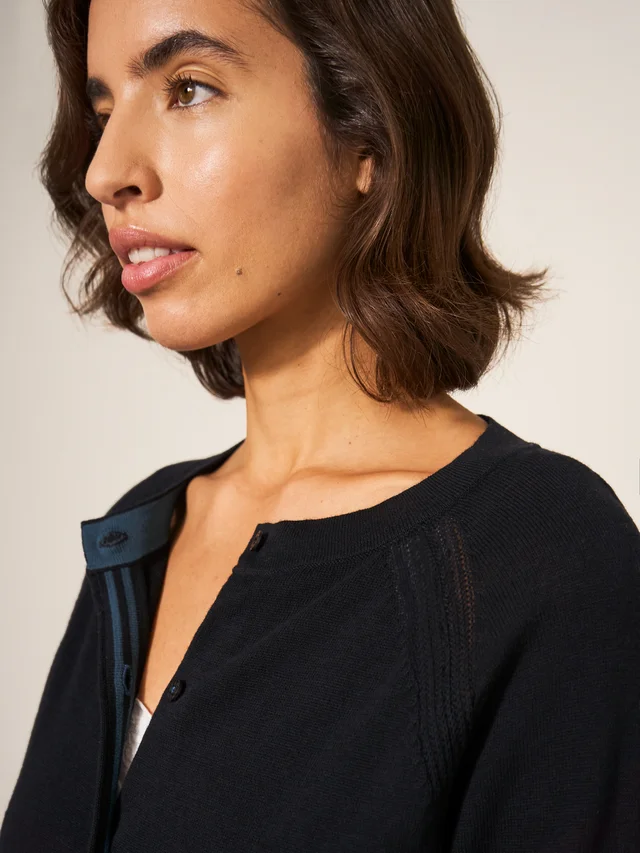 White Stuff Lulu Cardi - Pure Blk