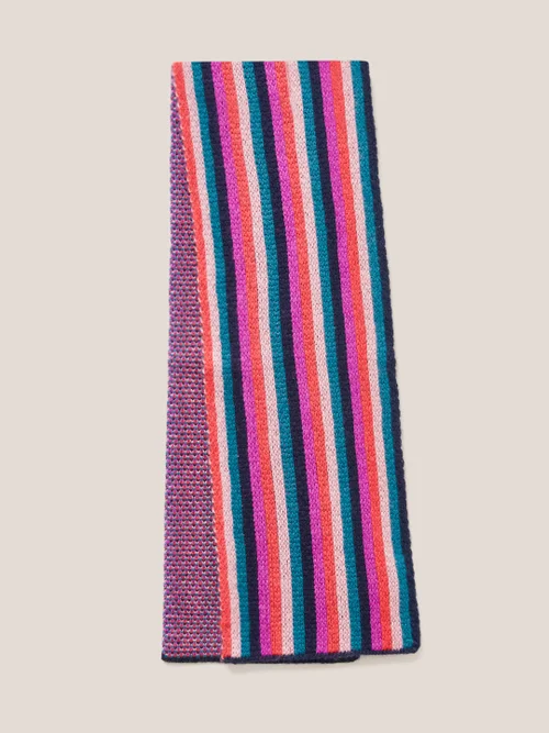 White Stuff Multi Stripe Scarf - Pink Mlt - Einheitsgröße Image 4