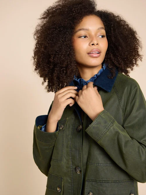 Veste en coton Juniper - Khaki Grn - 44 Image 3