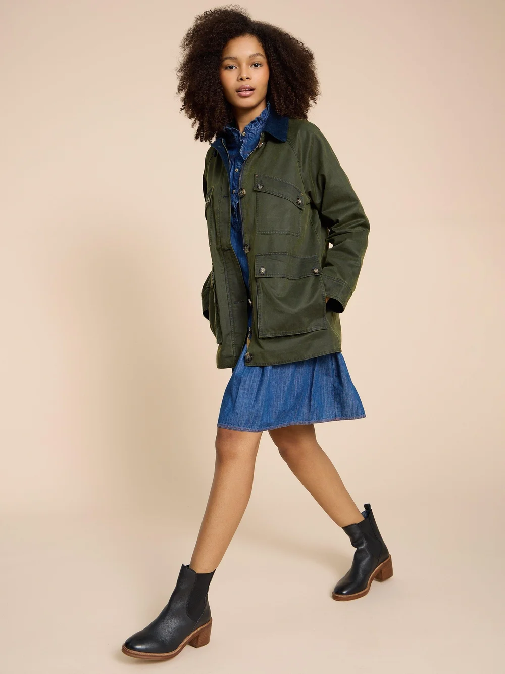 Veste en coton Juniper - Khaki Grn - 38 Image 1