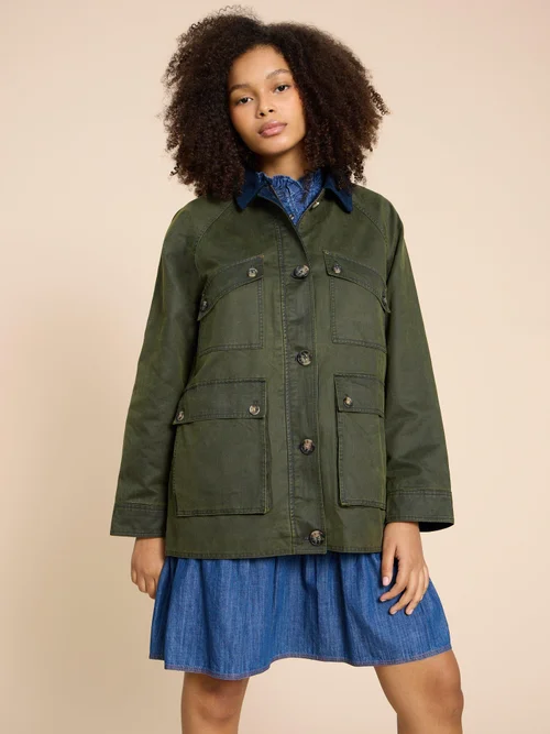 Veste en coton Juniper - Khaki Grn - 38 Image 2