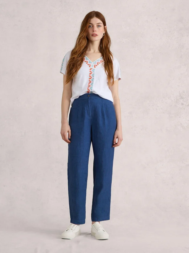 Pantalon En Lin Rowena