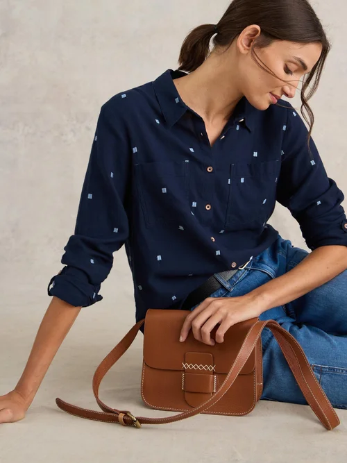 Chemise Sophie En Coton Biologique - Dark Navy - 38 Image 1