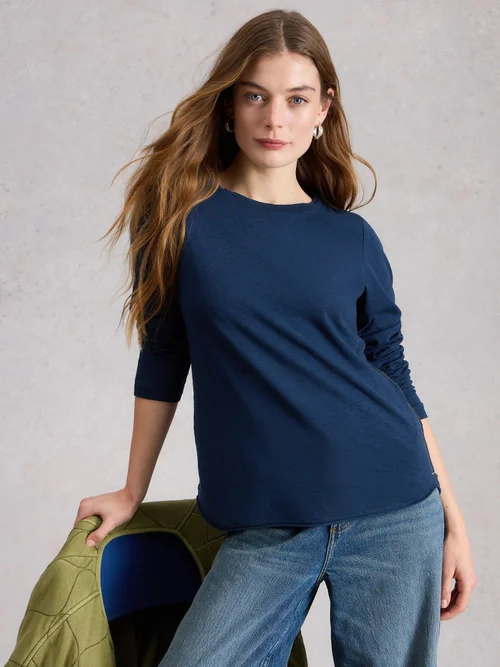 T-Shirt À Manches Longues Clara - Dark Navy - 38 Image 3