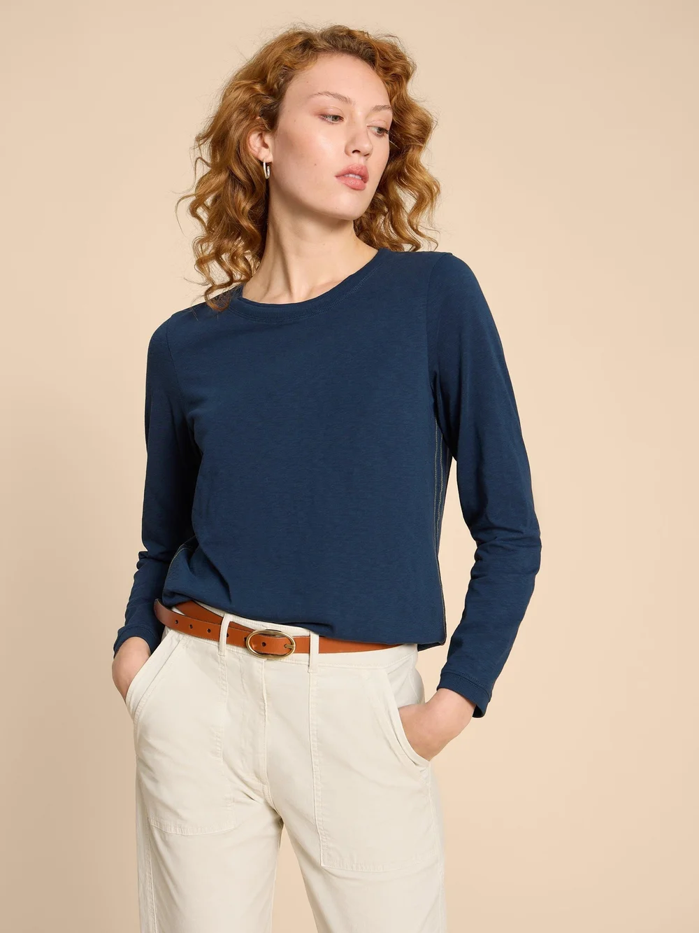 T-Shirt À Manches Longues Clara - Dark Navy - 38 Image 1