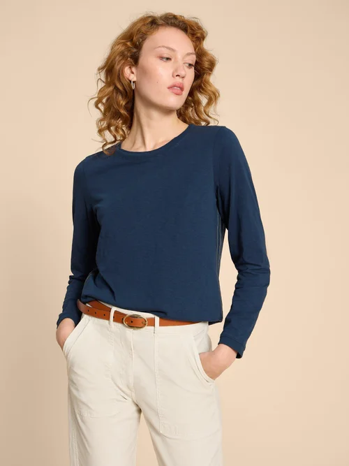 T-Shirt À Manches Longues Clara - Dark Navy - 38 Image 1