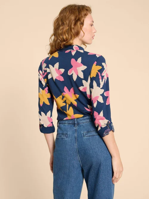 Chemise en jersey Annie - Navy Pr - 38 Image 4