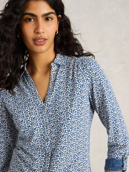 Chemise en jersey Annie - Blue Pr - 38/R Image 3