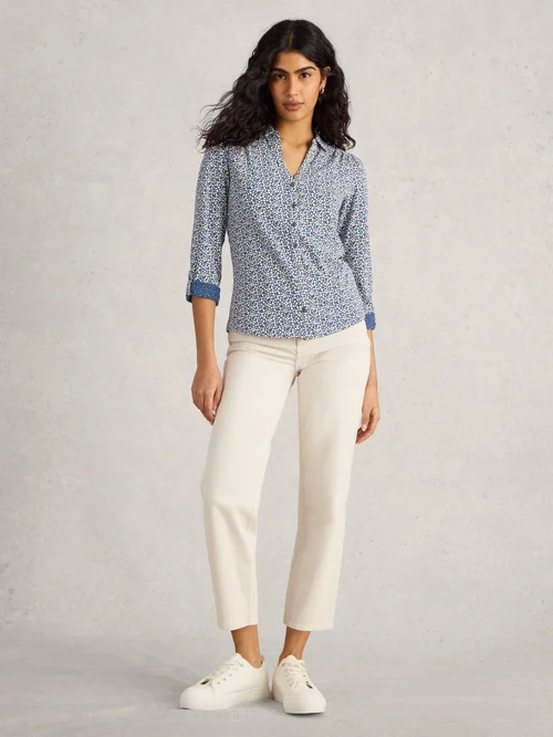 Chemise en jersey Annie - Blue Pr - 38/R Image 2