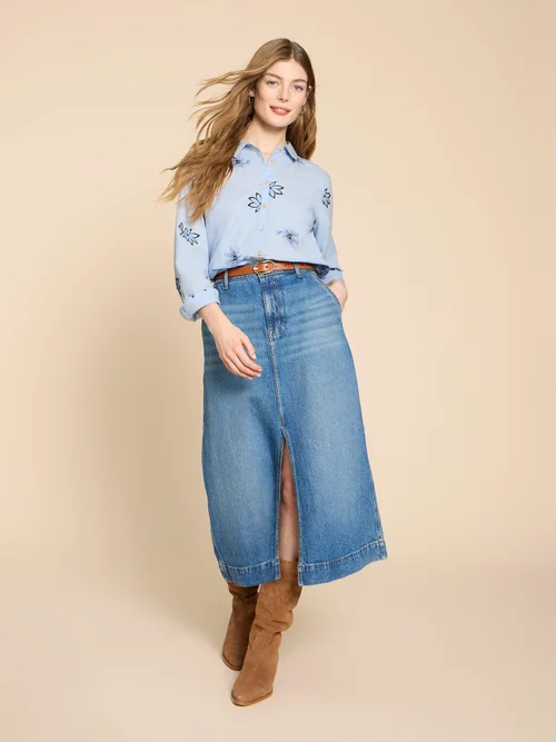 Chemise brodée Sophie - Blue Mlt - 50 Image 2