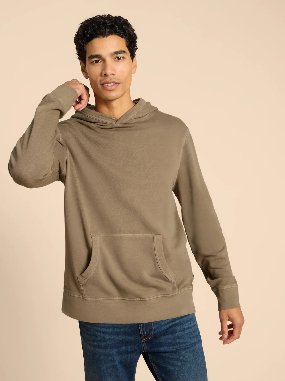 Sweat à capuche - Khaki Grn - L Image 1