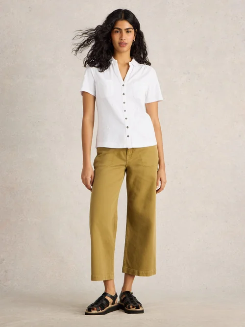 CHEMISE BRODÉE À POCHE PENNY - Pale Ivory - 38 Image 2