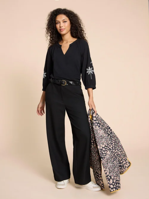 TOP BRODÉ MILLIE MIX - Blk Mlt - 38 Image 2