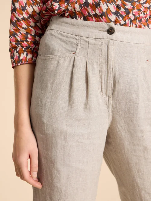 Pantalon En Lin Rowena - Lgt Nat - 38/R Image 3