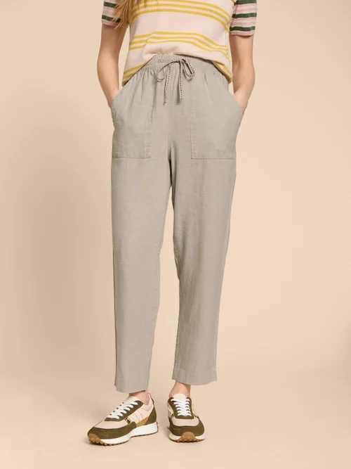 Pantalon en lin mélangé Elle - Lgt Nat - 38/R Image 2