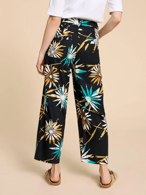 Pantalon en lin mélangé Harper - Blk Pr - 40/R Image 4