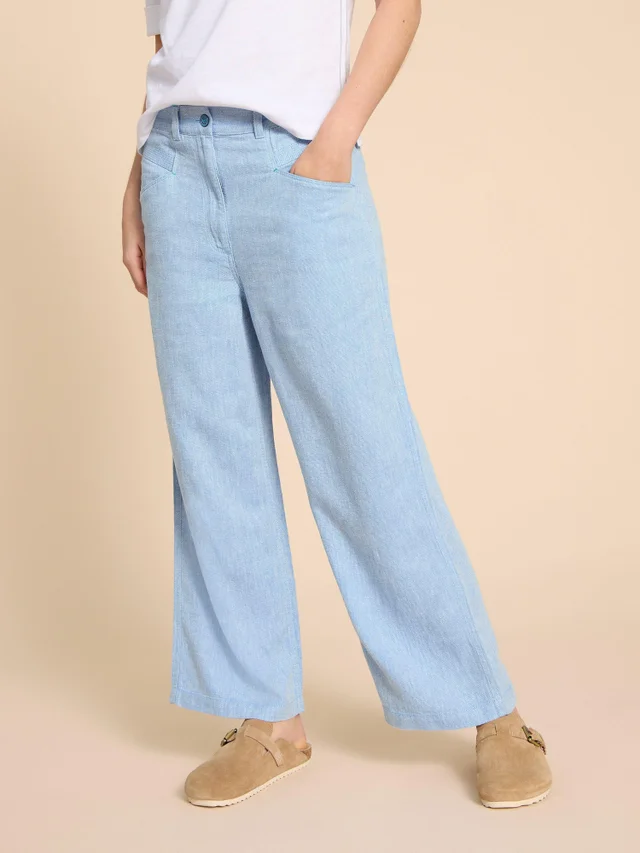 Pantalon en lin mélangé Harper