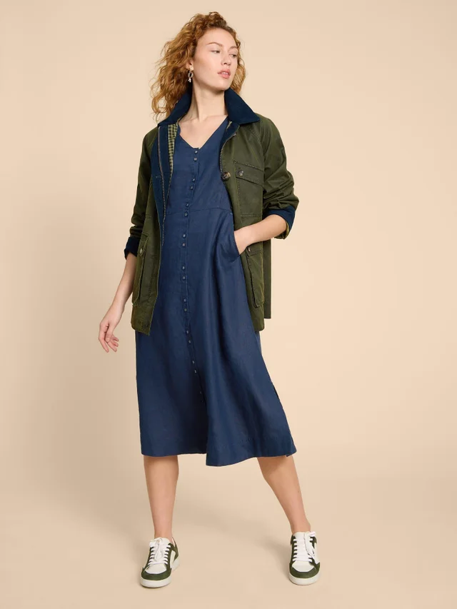 Robe midi en lin Ivy