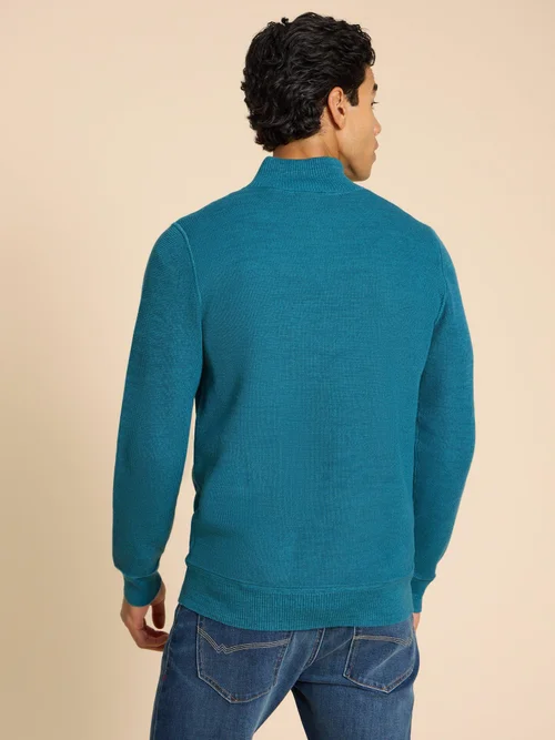 Pull à col cheminée Attadale - Mid Teal - L Image 4