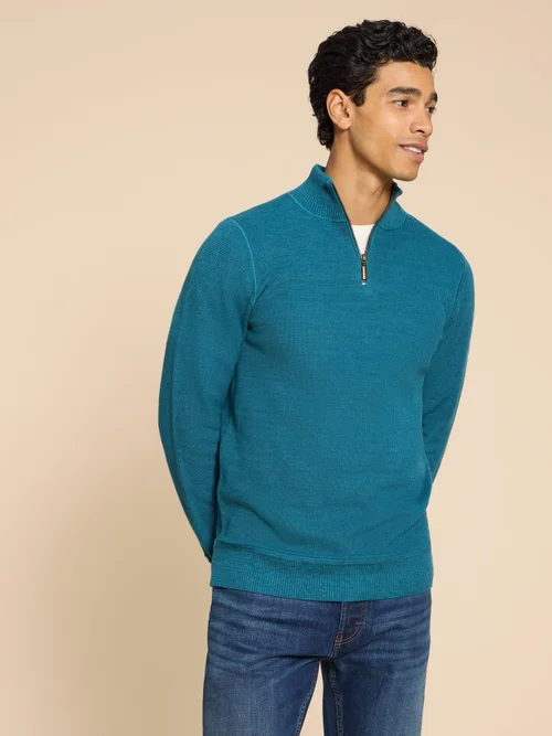 Pull à col cheminée Attadale - Mid Teal - L Image 2