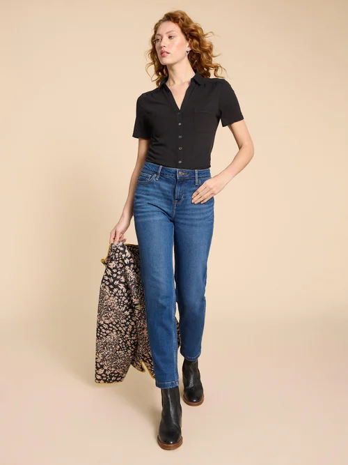 Jerseybluse Penny - Pure Blk - 50 Image 2