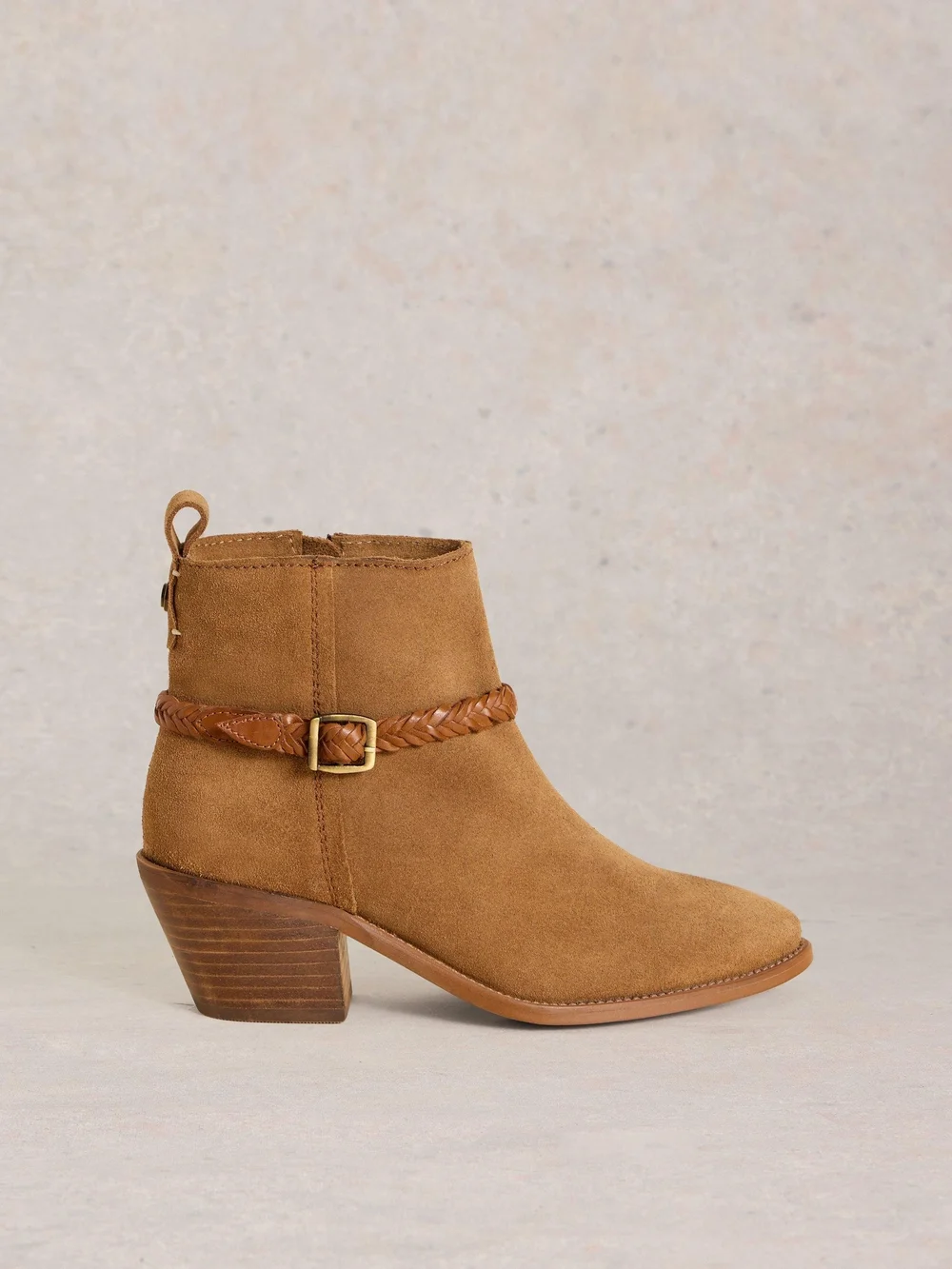 Bottes à lanières en daim Peony - Mid Tan - 36 Image 1