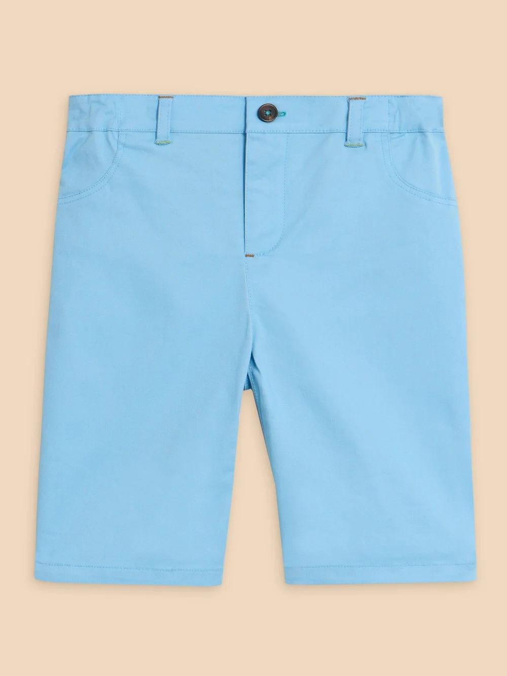 Short chino - Mid Blue - 3-4 Image 1