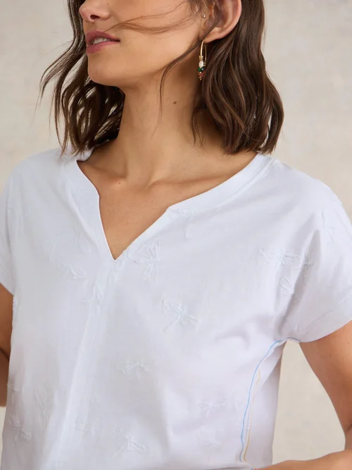 T-Shirt Brodé Nelly - Bril White - 38/R Image 3