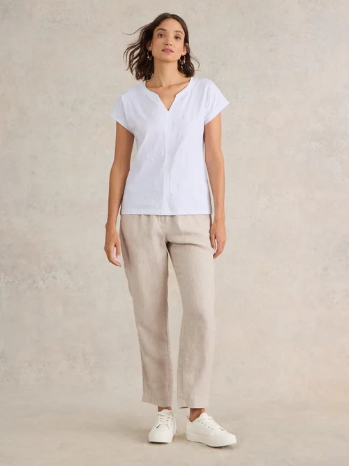 T-Shirt Brodé Nelly - Bril White - 38/R Image 2
