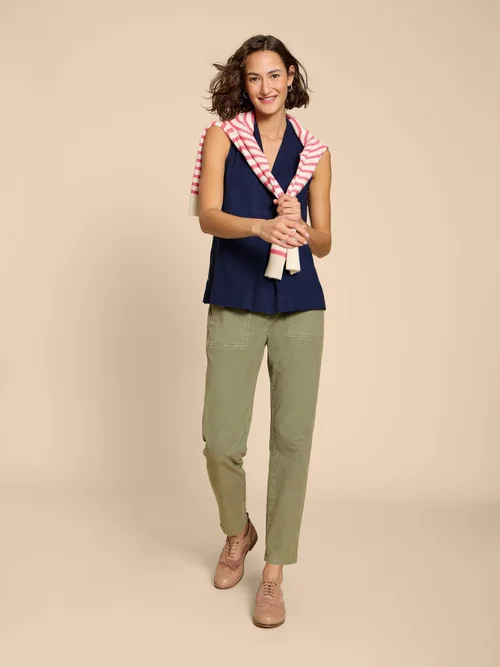Chemise en jersey mélangé CELIA - Fr Navy - 38/R Image 2