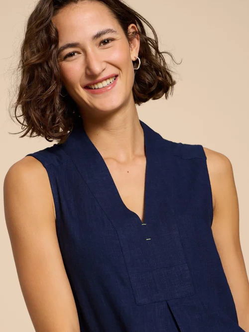 Chemise en jersey mélangé CELIA - Fr Navy - 38/R Image 3