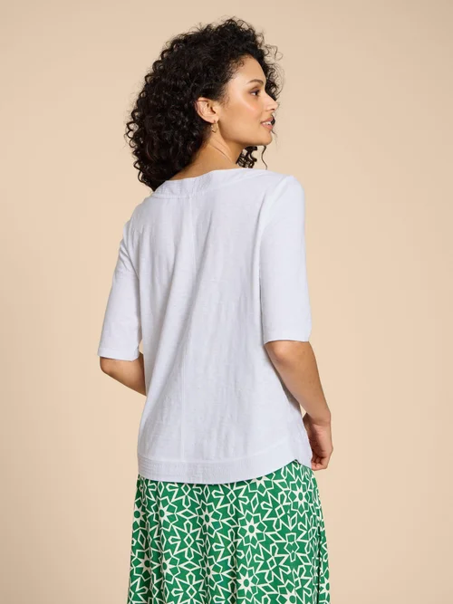 TOP BRODÉ WEAVER - Bril White - 42 Image 4