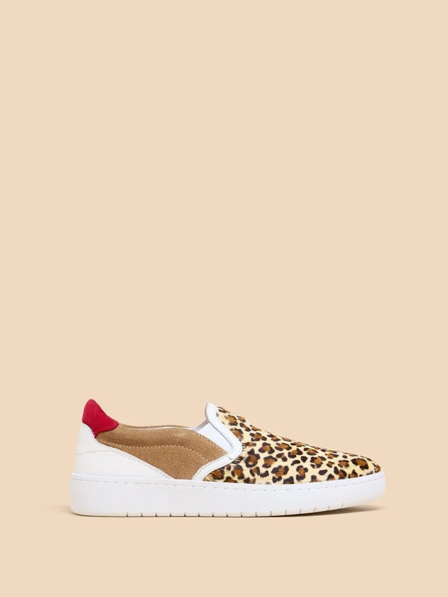 Chaussures à enfiler en cuir imprimé Primrose