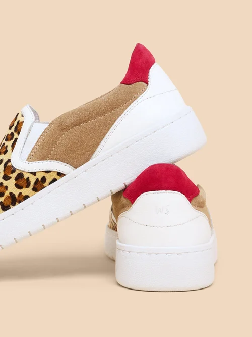 Chaussures à enfiler en cuir imprimé Primrose - Tan Pr - 36 Image 4