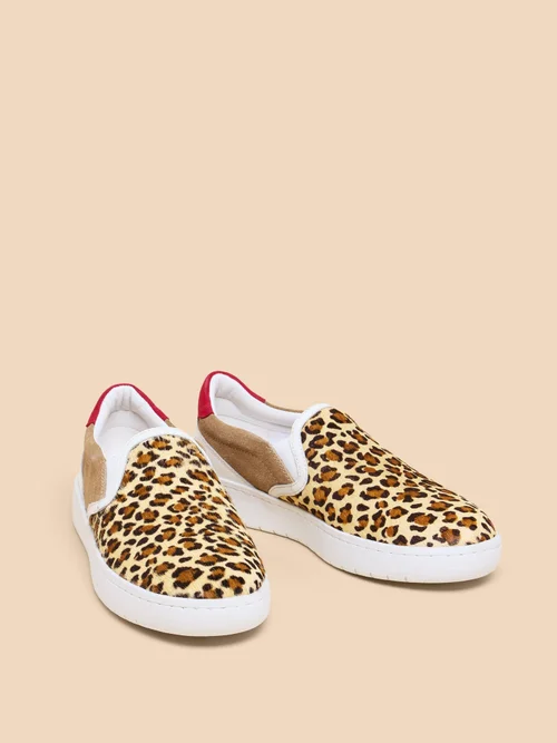 Chaussures à enfiler en cuir imprimé Primrose - Tan Pr - 36 Image 3