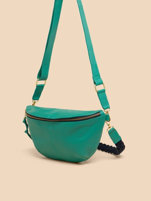 Crossbody-Umhängetasche aus Leder Image 3