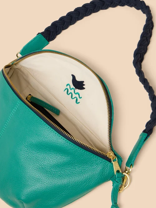 Crossbody-Umhängetasche aus Leder Image 4