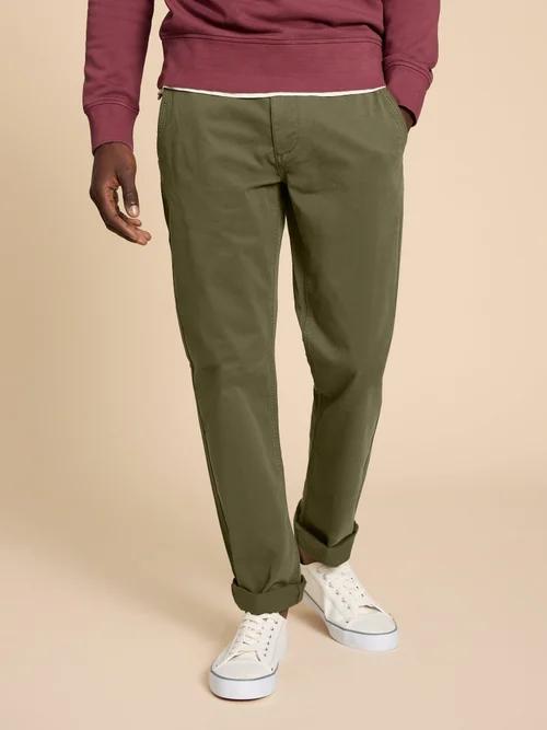 Pantalon chino biologique Sutton - Khaki Grn - 32/R Image 3