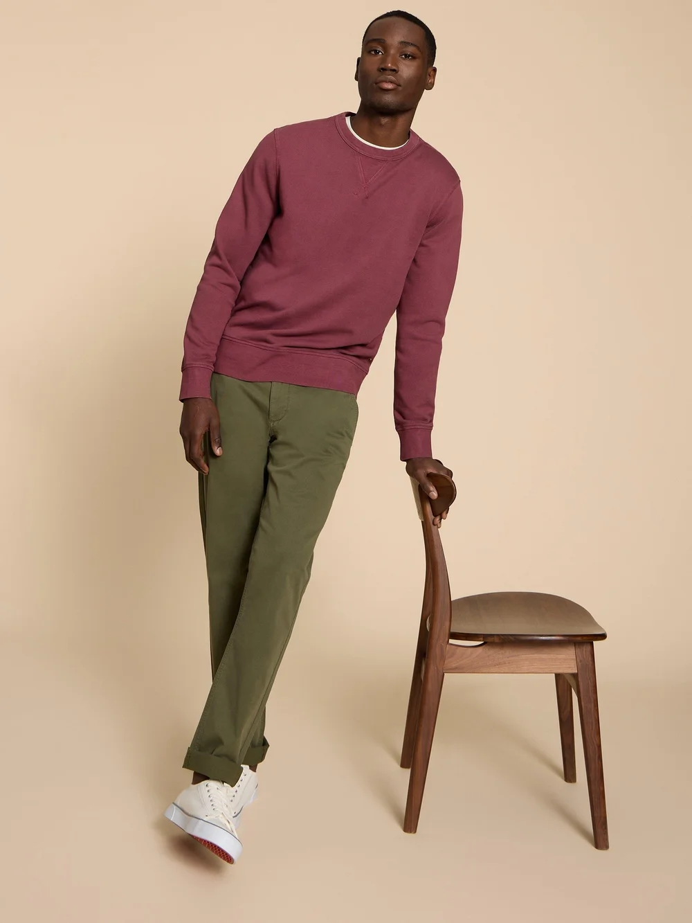 Pantalon chino biologique Sutton - Khaki Grn - 30/R Image 1