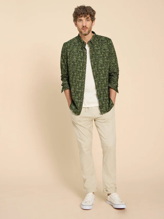 Chemise imprimée algues