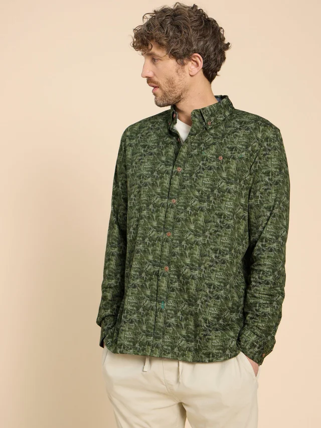 Chemise imprimée algues
