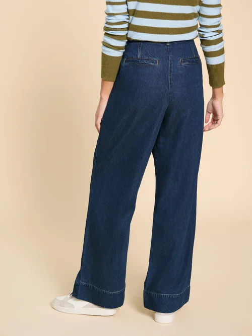 Pantalon en denim à jambes larges Kerry - Dk Denim - 38 Image 4