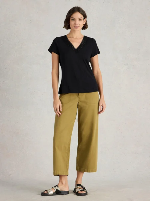 T-Shirt En Dentelle Ellie - Pure Blk - 38 Image 2