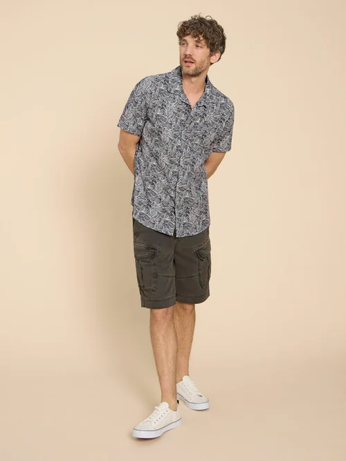 Chemise SS imprimée vagues - Navy Pr - L Image 2