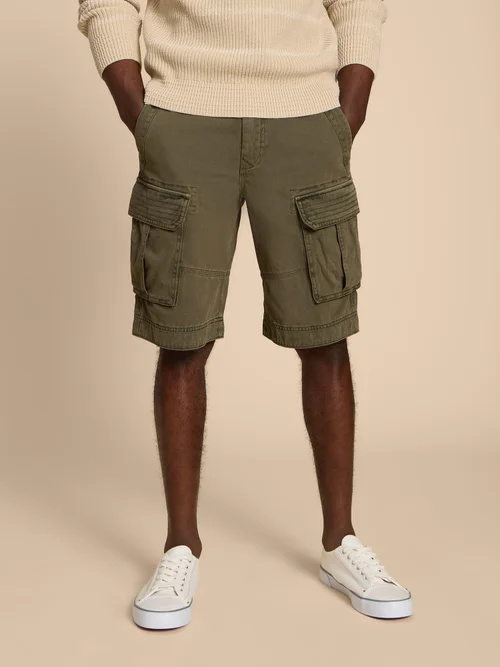 Short cargo Halsall biologique - Khaki Grn - 30/R Image 3