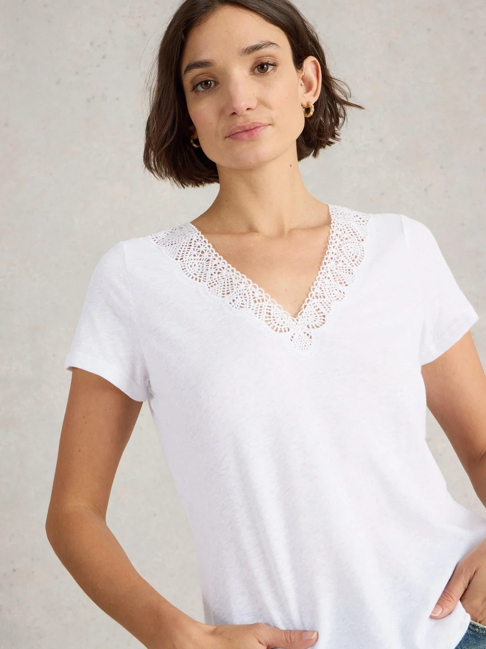T-Shirt En Dentelle Ellie - Bril White - 38 Image 1