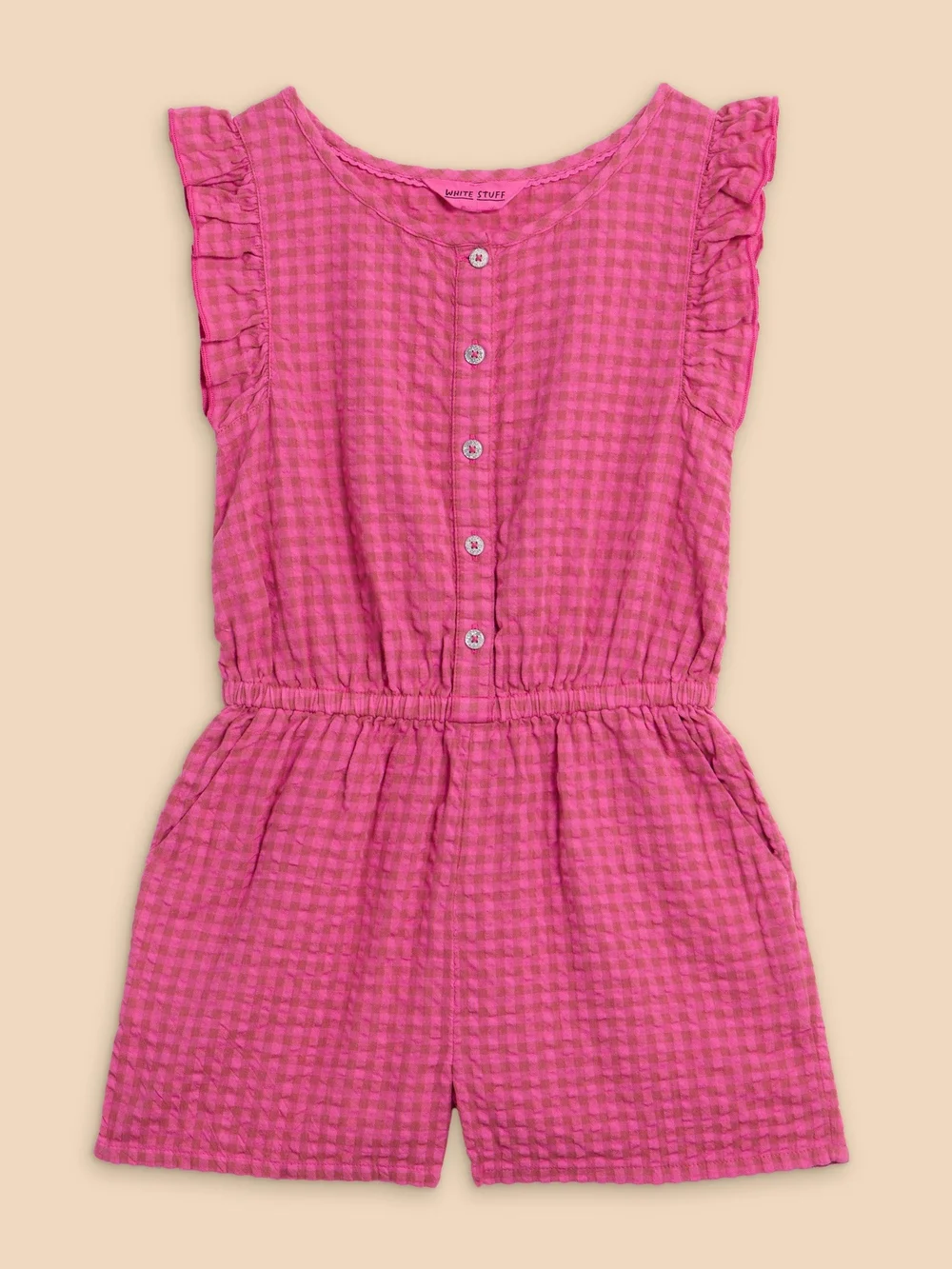 Playsuit mit Vichy-Karo - Dus Pink - 3-4 Image 1