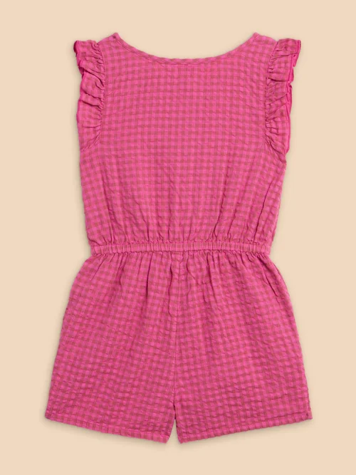 Playsuit mit Vichy-Karo - Dus Pink - 3-4 Image 3